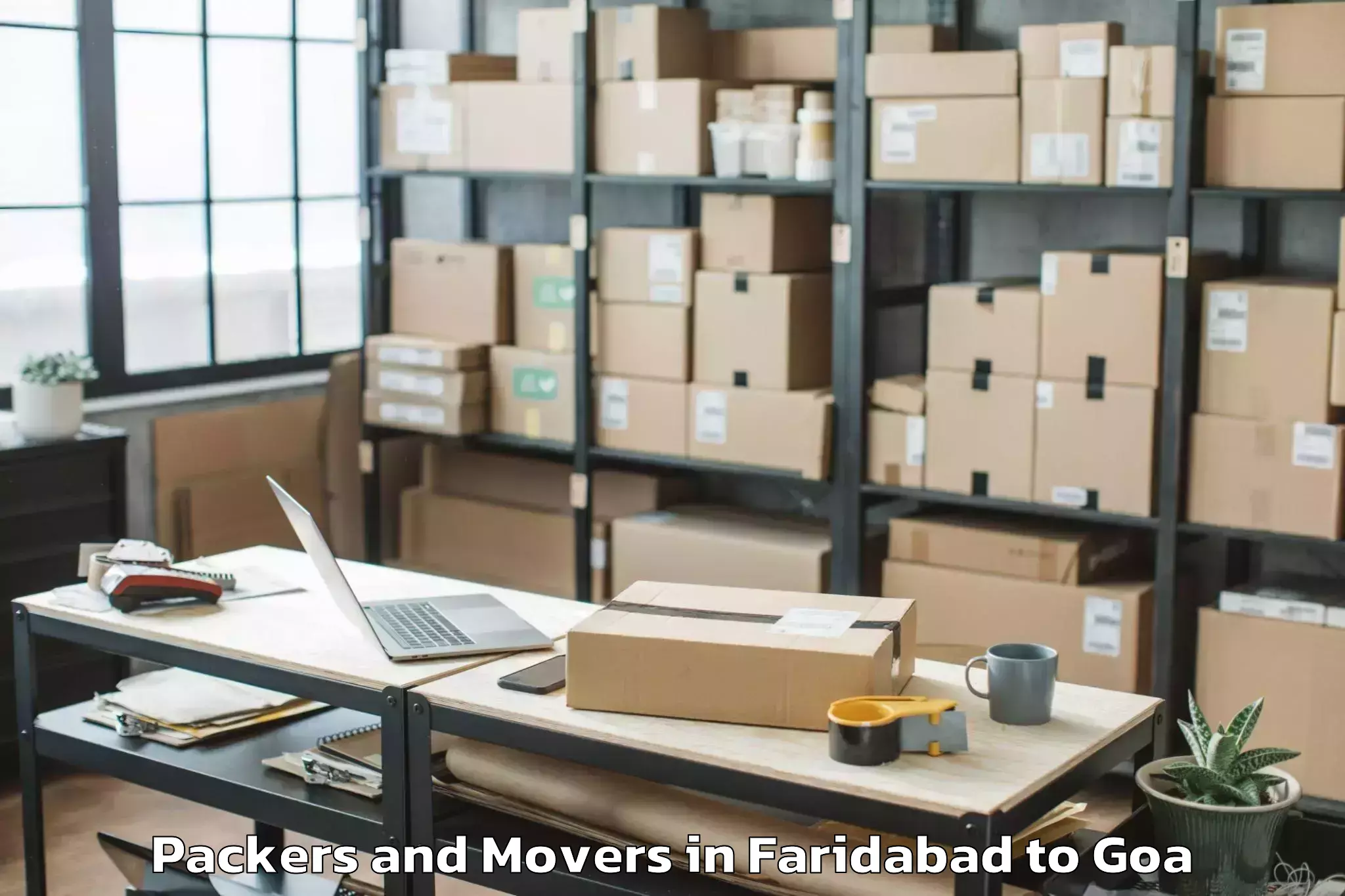 Professional Faridabad to Davorlim Packers And Movers